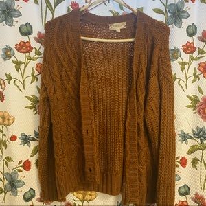 cable knit cardigan